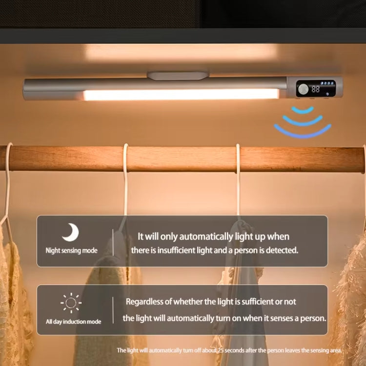 Rechargeable Under Cabinet LED Motion Sensor Night Light with Digital Display 2000mAH