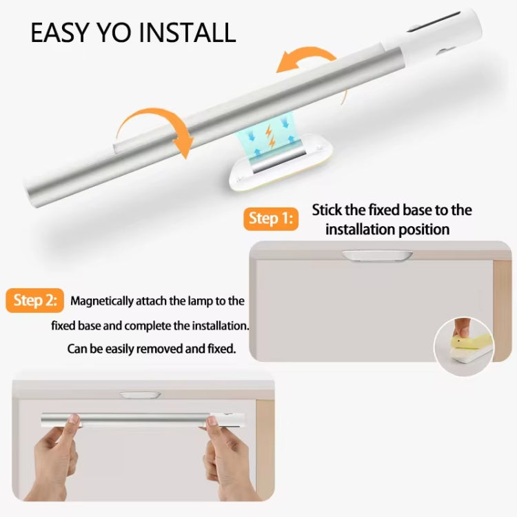 Rechargeable Under Cabinet LED Motion Sensor Night Light with Digital Display 2000mAH