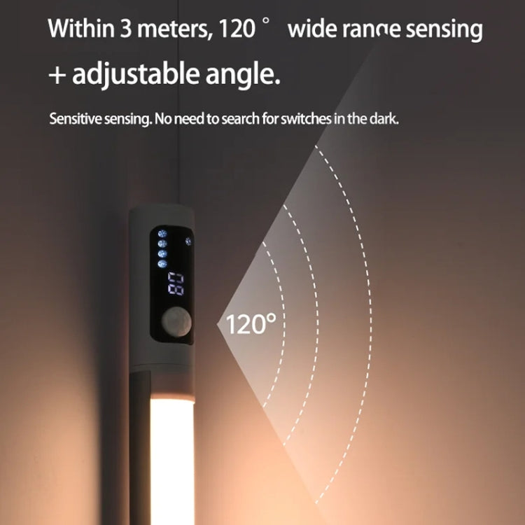 Rechargeable Under Cabinet LED Motion Sensor Night Light with Digital Display 1200mAH