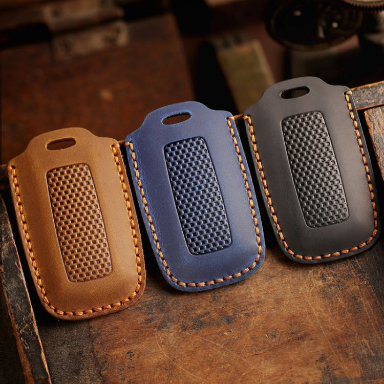 For Honda NS125LA/Lead125/PCX160/Forza 350 Hallmo Motorcycle Key Case, Color: 2 Keys Blue