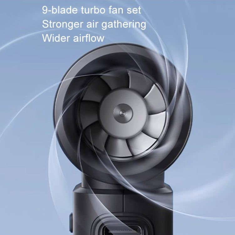 JisuLife Life9 High Speed Handheld Small Fan Mini Portable USB Rechargeable Desktop Cooling Electric Fan, Battery Capacity: 3600mAh