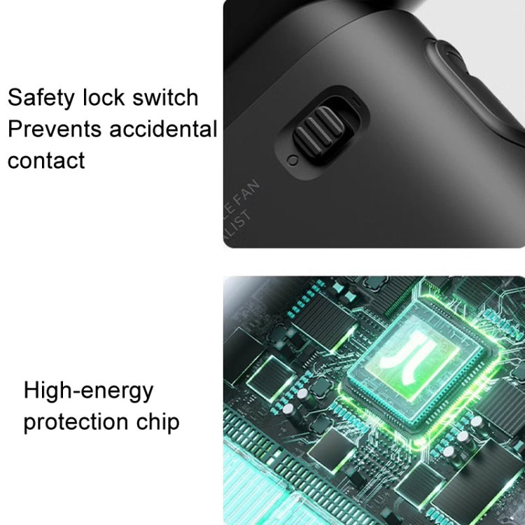 JisuLife Life9 High Speed Handheld Small Fan Mini Portable USB Rechargeable Desktop Cooling Electric Fan, Battery Capacity: 3600mAh