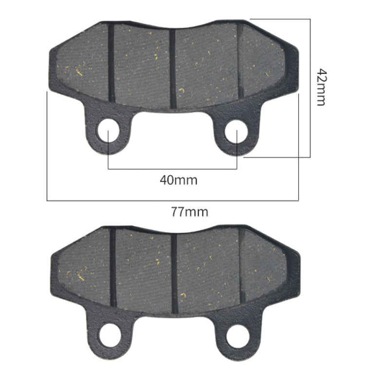 2pcs /Pair Motorcycle TBT Brake Pads Electric Vehicle Disc Brake Pads Battery Car Parts Dual Pump CBX Brake Pads