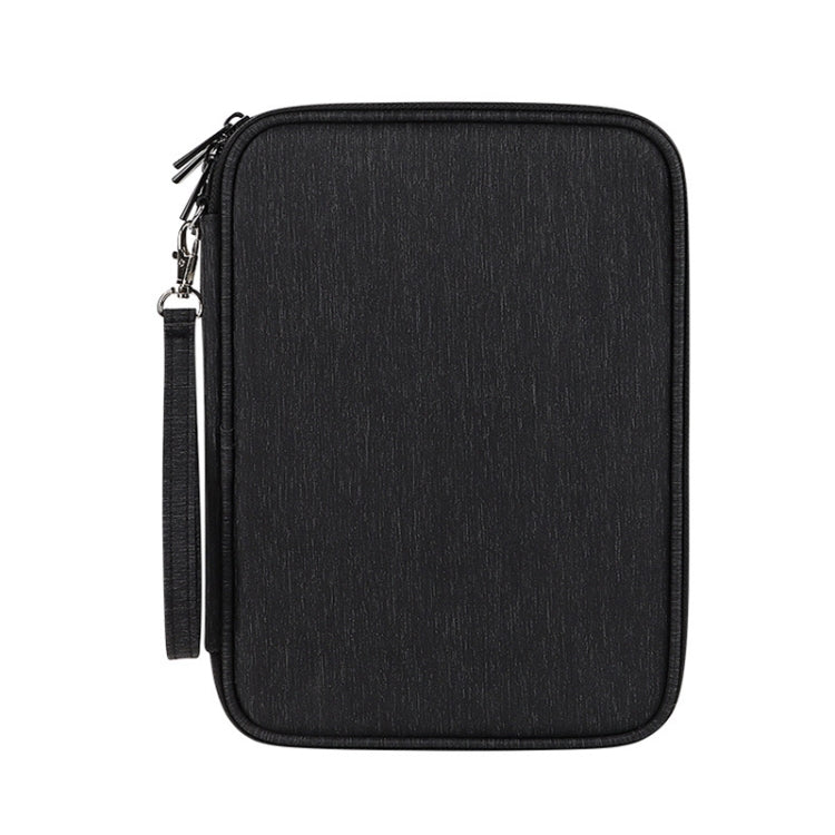 SM08 Large Capacity Waterproof Portable Double-layer Digital Storage Bag, Size: L - Black