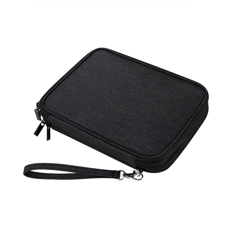 SM08 Large Capacity Waterproof Portable Double-layer Digital Storage Bag, Size: L - Black