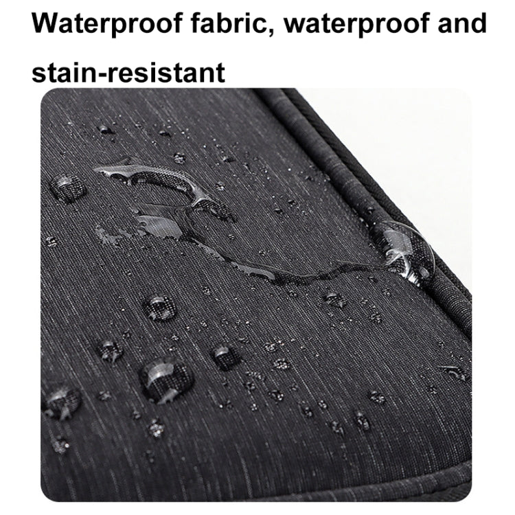 SM08 Large Capacity Waterproof Portable Double-layer Digital Storage Bag, Size: L - Black