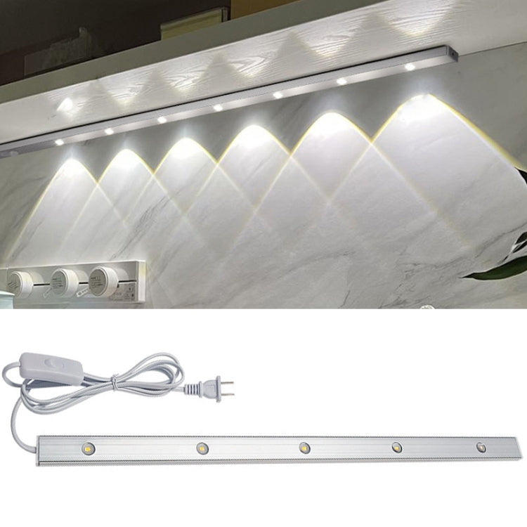 30cm 220V CN Plug Wardrobe Cabinet Lamp LED Light Bar With Button Switch