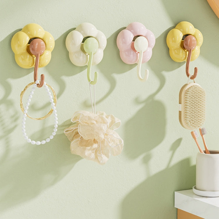 Household Suction Cup Flower Hook Bathroom Vacuum Sticky Hooks Without Punch Hole
