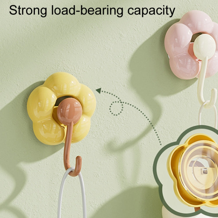 Household Suction Cup Flower Hook Bathroom Vacuum Sticky Hooks Without Punch Hole