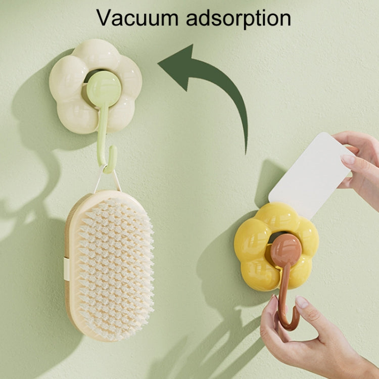 Household Suction Cup Flower Hook Bathroom Vacuum Sticky Hooks Without Punch Hole
