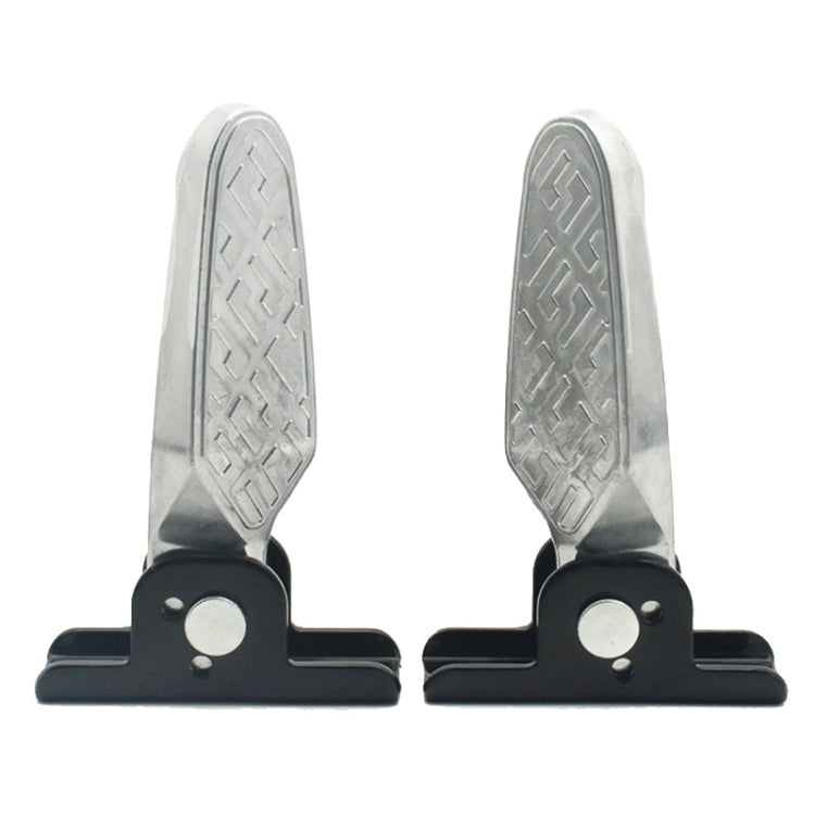 Electric Motorcycle Folding Foot Pegs Modification Pedal Pad Footrests, Style: All Aluminum