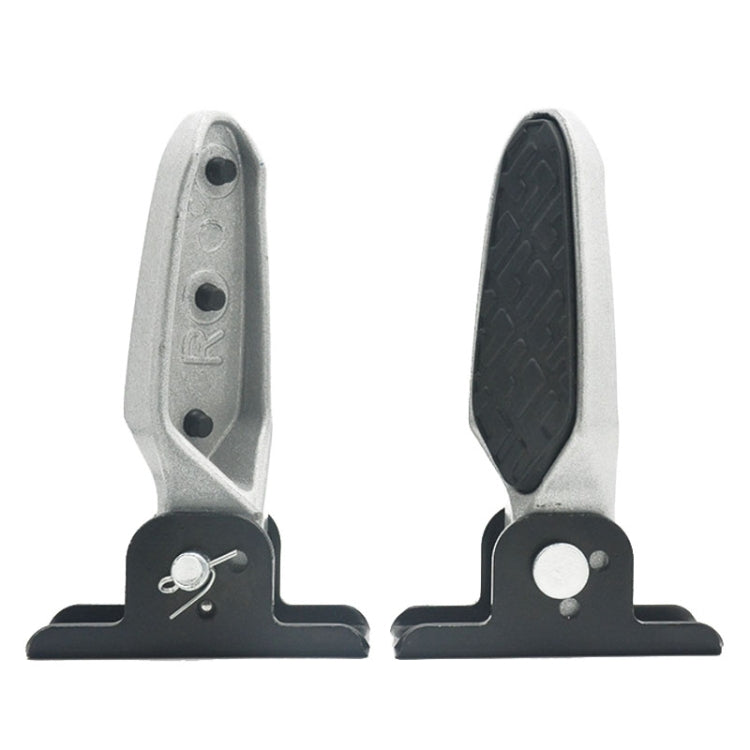 Electric Motorcycle Folding Foot Pegs Modification Pedal Pad Footrests, Style: With Anti-slip Pad