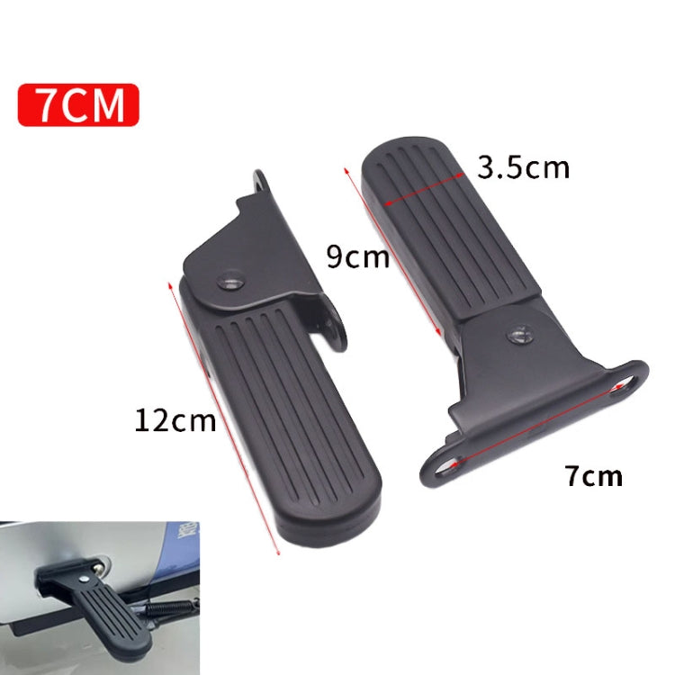 Electric Vehicle Folding Front Footrest Electric Moped Front Pedal, Model: 7cm Nylon