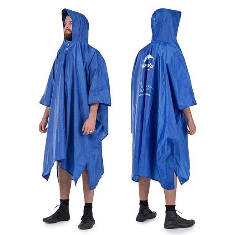 Naturehike 210T Plaid Outdoor Rain Poncho 3 In 1 Canopy Riding Travel Portable Backpacking Raincoat