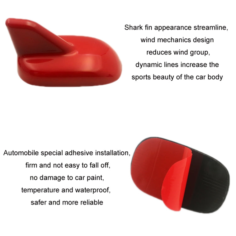 Car Shark Fin Modified Antenna With Signal Reception, Color: Silver