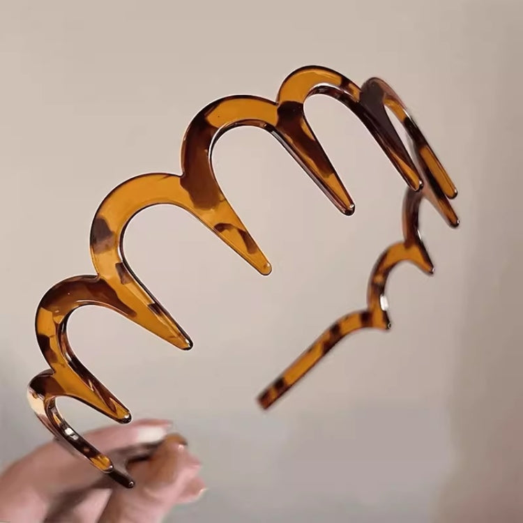Dual Purpose Chopped Hair Wave Hair Bands With Teeth