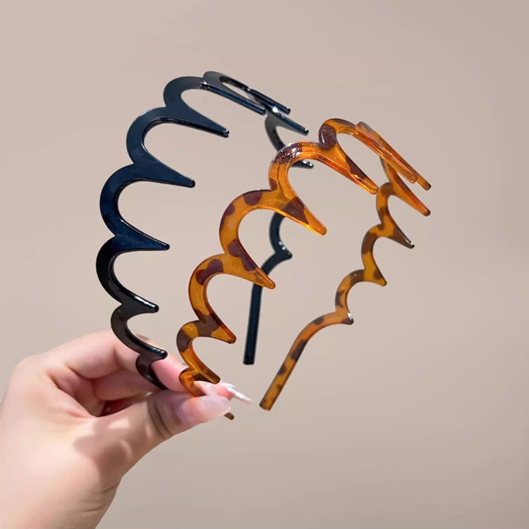 Dual Purpose Chopped Hair Wave Hair Bands With Teeth