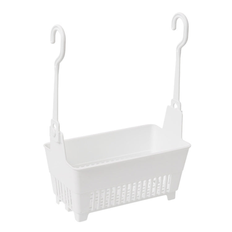 Household Bathroom Hanging Drainage Hanger Kitchen Multifunctional Stackable Basket - White