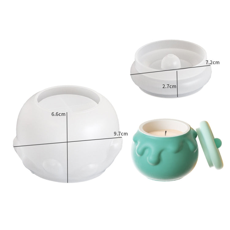 DIY Epoxy Resin Honey Jar Shaped Candle Cup Silicone Mold Storage Box Ornaments DIY Tools - 3362
