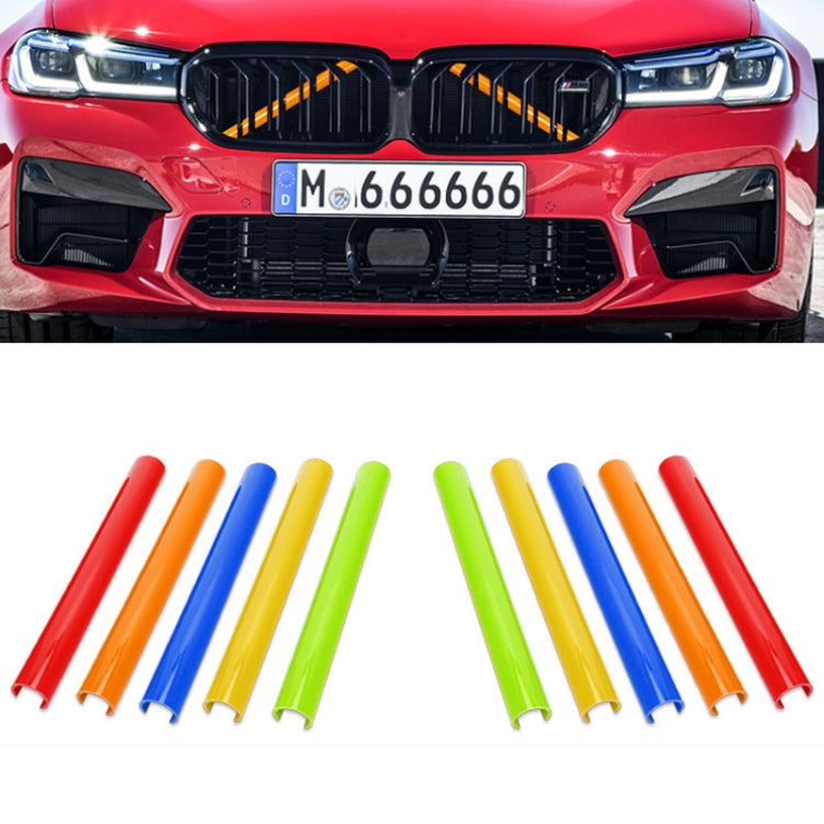 For BMW Bumper Color Change Silicone Decorative Strip, Color: Orange A