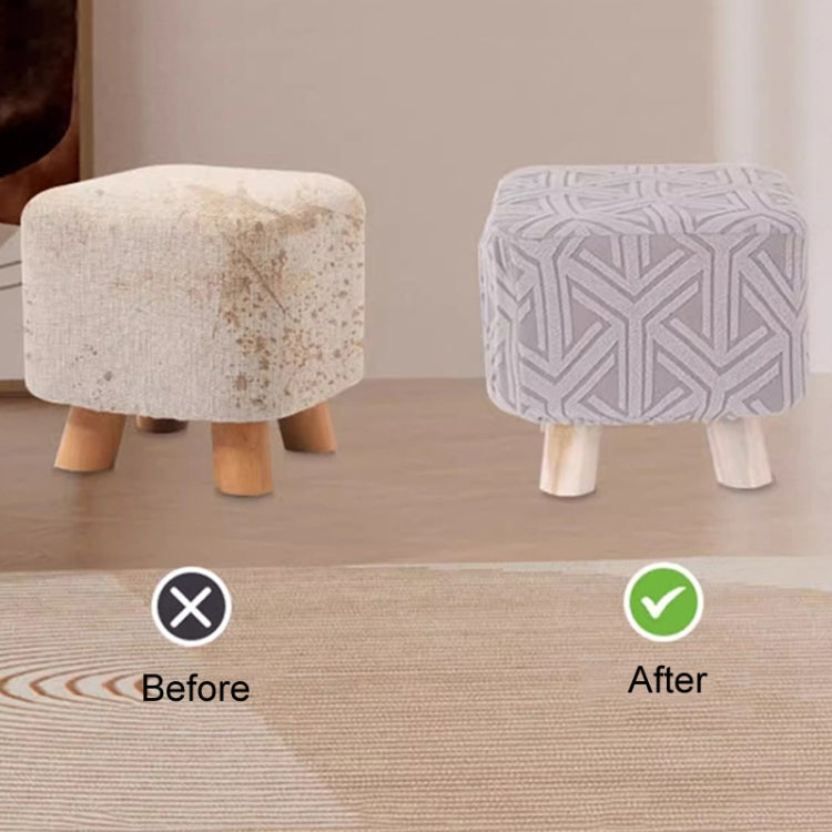 Stretch Universal All-Inclusive Stool Cover Household Seat Dust-Proof Protector, Style: Round Lake Blue