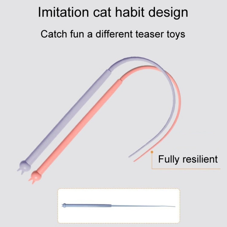Silicone Teasing Pole Mouse Tail Cats Self-Exciting Toys
