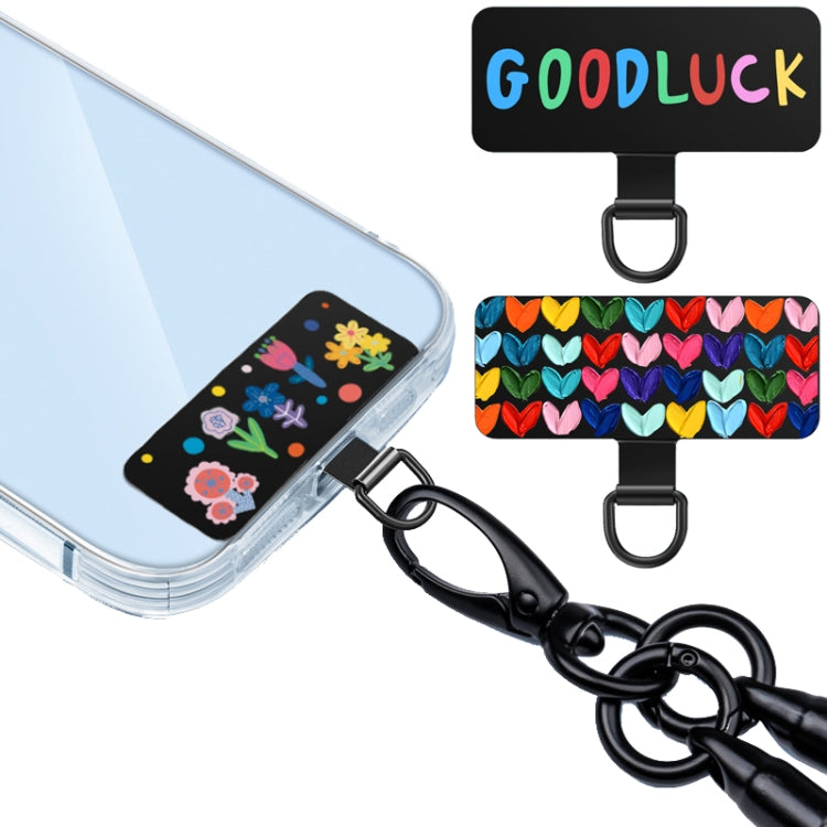 3pcs Stainless Steel Mobile Phone Lanyard Gasket Universal Hand Strap Fixed Connector