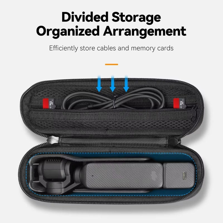 For DJI Osmo Pocket 3 Camera TELESIN Portable Carrying Bag Storage Case - Black