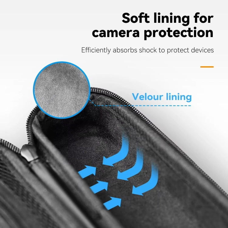 For DJI Osmo Pocket 3 Camera TELESIN Portable Carrying Bag Storage Case - Black
