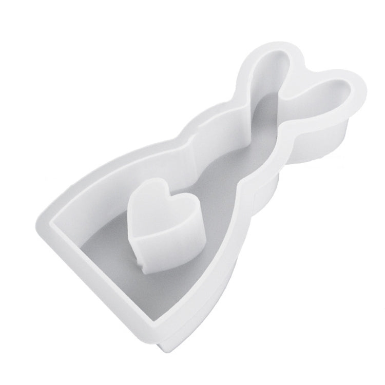 DIY Epoxy Easter Desktop Decoration Candle Silicone Mold, Spec: Rabbit 001