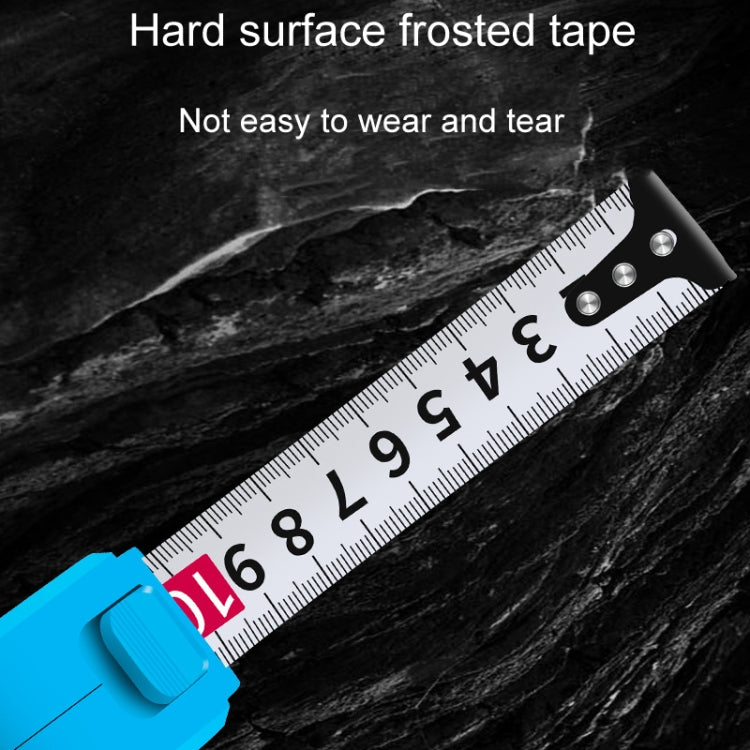 DONG GSHENG High Precision Home Use Steel Utility Scale Thickened Measuring Tape, Model: Black Shell White Frosted 5m x 25mm