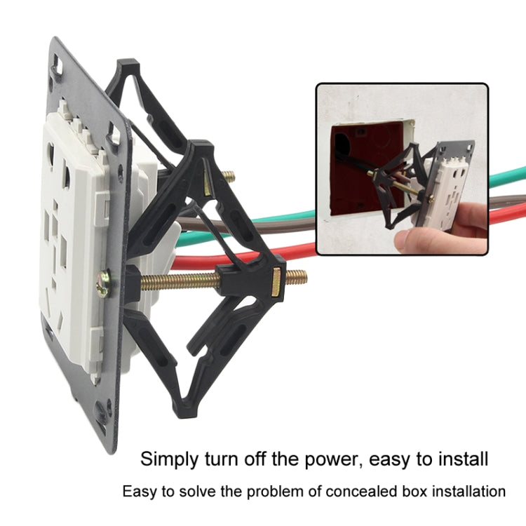 86 Type Switch Socket Concealed Box Repairer Wire Box Fixer Remedy Support Rod - Diamond