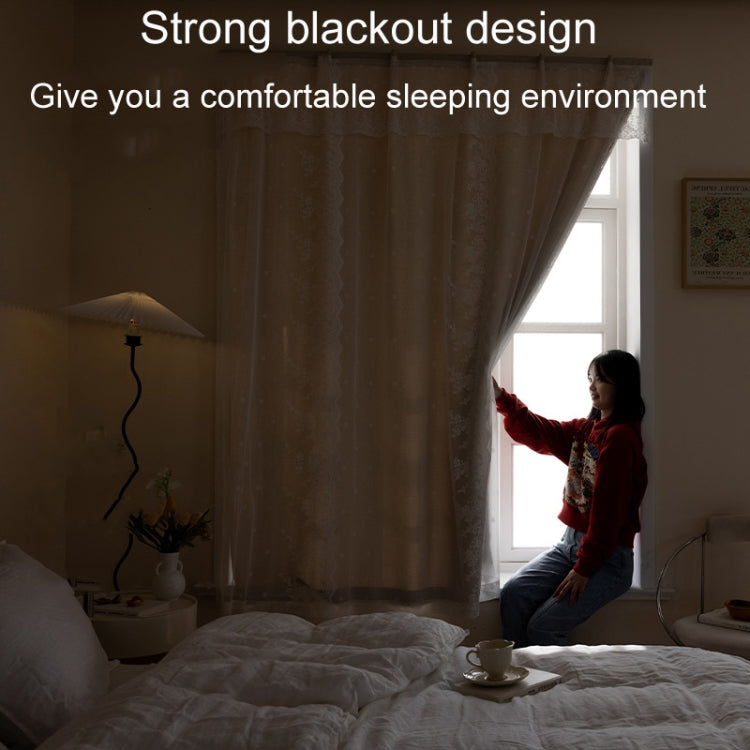 1.3 x 1.5m Sticky No-Punch Installation Bedroom Balcony High Blackout Self-Adhesive Curtains