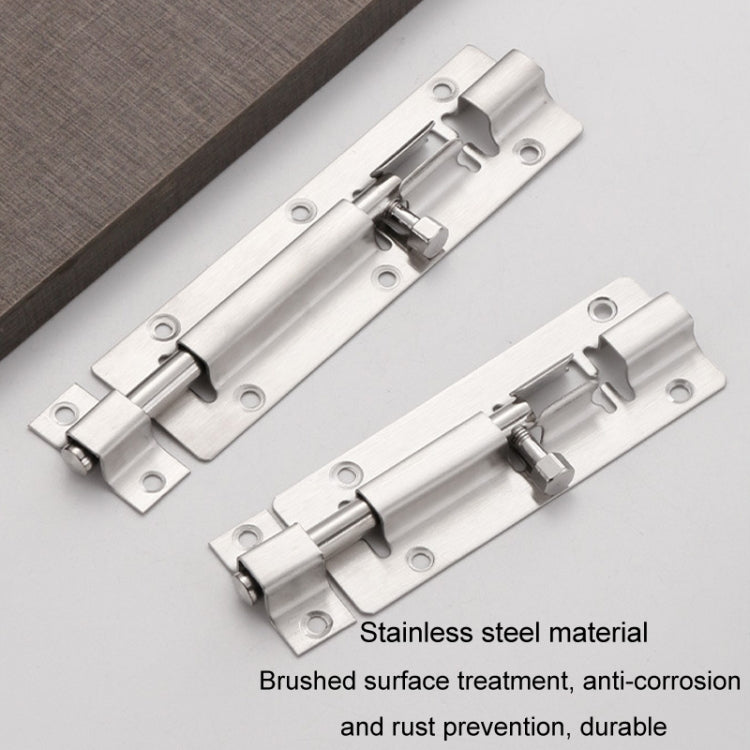 8 inch Stainless Steel Latch Door Bolt Bathroom Wooden Door And Window Anti-Theft Latch Lock