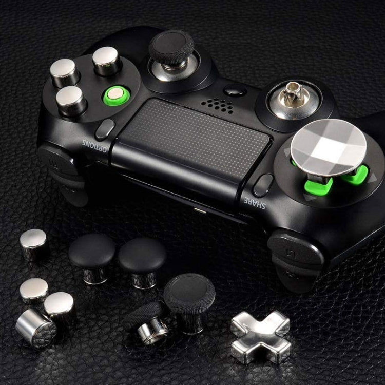 For PS5 Joystick 8pcs /Set Gamepad Metal Buttons Mushroom Head Magnetic Base Cross Keys Accessory Set