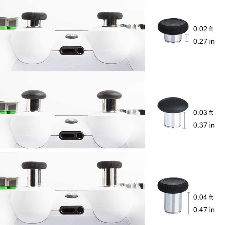 For PS5 32pcs /Set Gamepad Metal Buttons Mushroom Head Magnetic Base Cross Keys Accessory Set