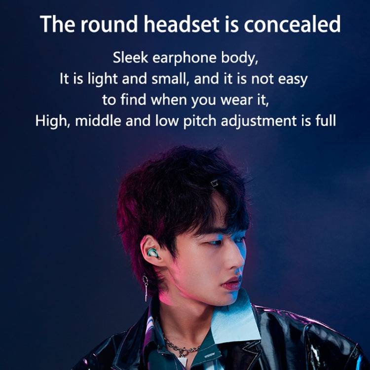 M21 2pairs Bluetooth 5.2 Earphones TWS Wireless Couple Noise Canceling Waterproof Earbuds - Black