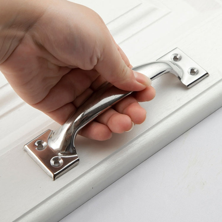 10pcs 3 inch Bow-Shaped Stainless Steel Door Handle Simple Window And Cabinet Drawer Handle
