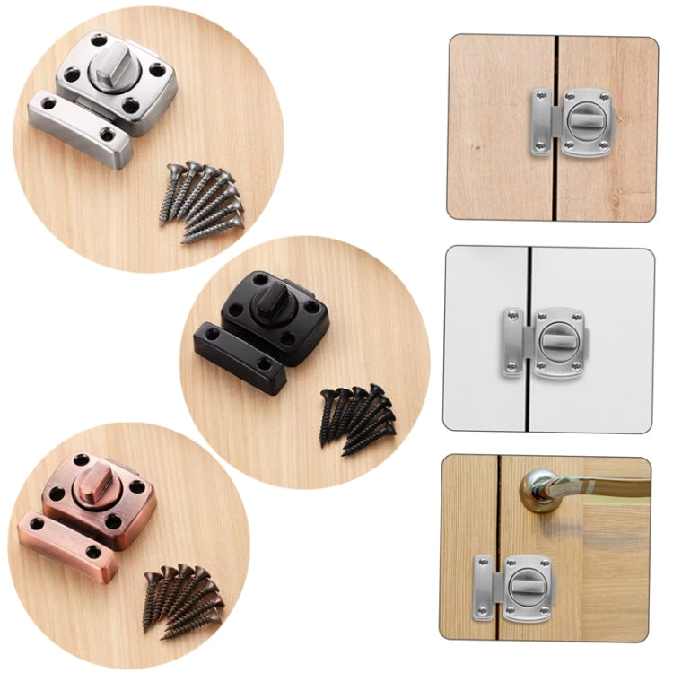 Stainless Steel Rotate Bolt Latch Anti-Theft Security Bathroom Door Lock Spring Latch, Specification: Extra Large Red Bronze