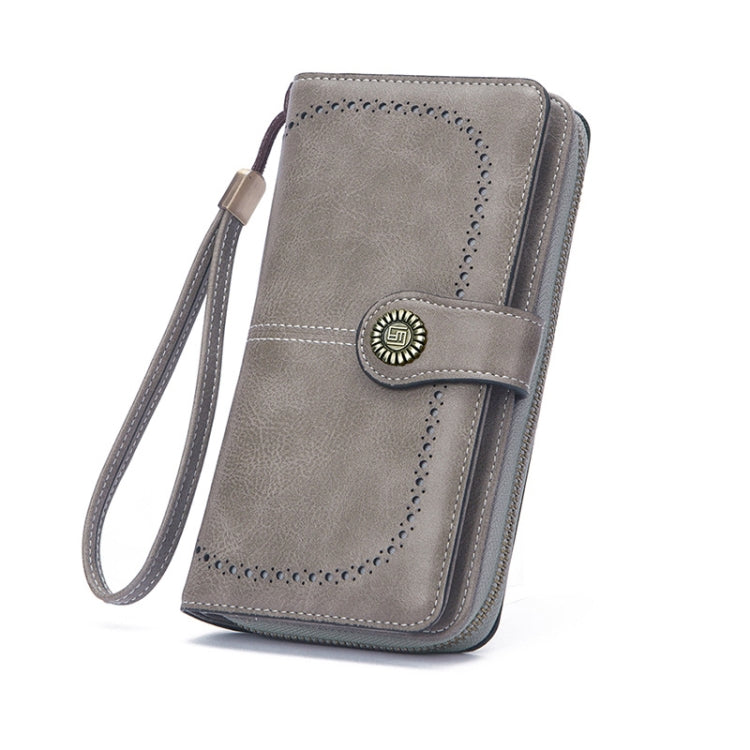 Women Zipper Long Money Clip Capacity Clutch Bag