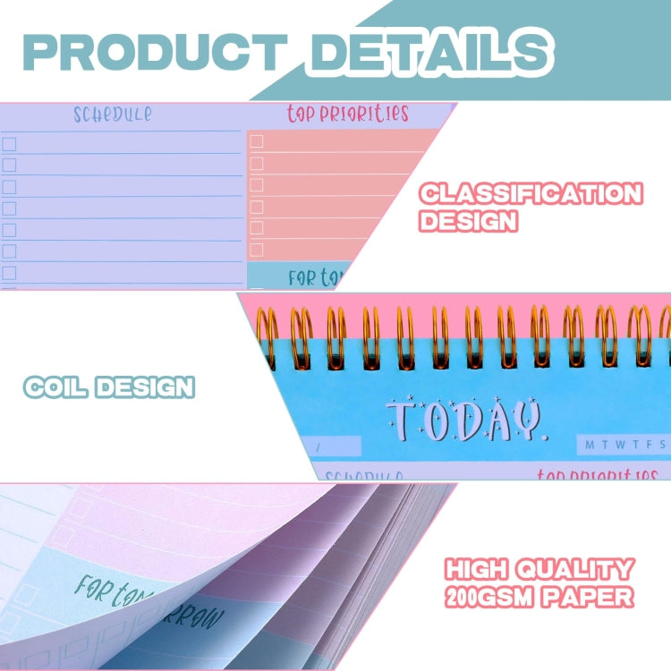 Diary Notepad Note Planning Student Memo, Style: English Notepad