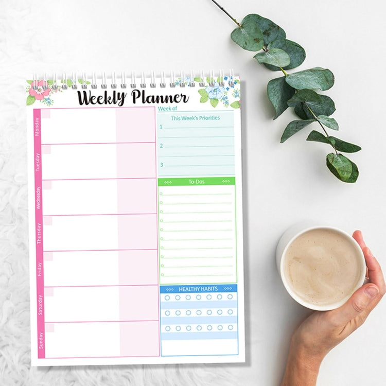 Diary Notepad Note Planning Student Memo, Style: Weekly Plan Type A