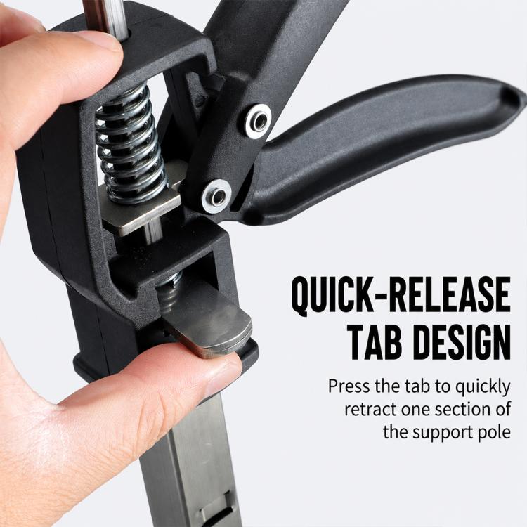 Carpenter Telescopic Decoration Support Pole Cabinet Installation Hoisting Lifting Bracket - Black