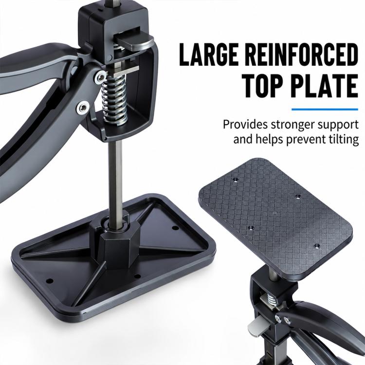 Carpenter Telescopic Decoration Support Pole Cabinet Installation Hoisting Lifting Bracket - Black