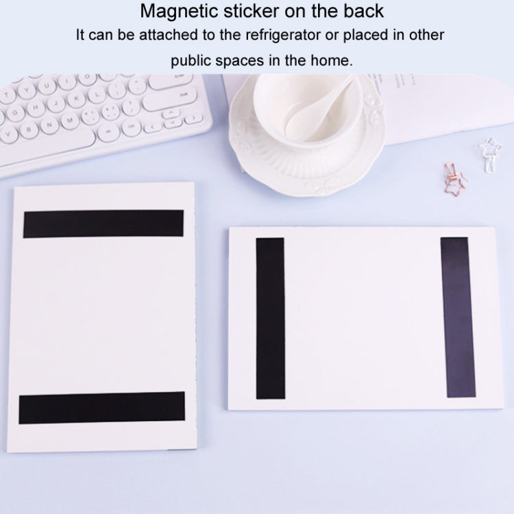 A5 120 Pages Magnetic Day Planner Sticky Note Book Tearable Notebook Management Workbook, Color: Vertical Colorful