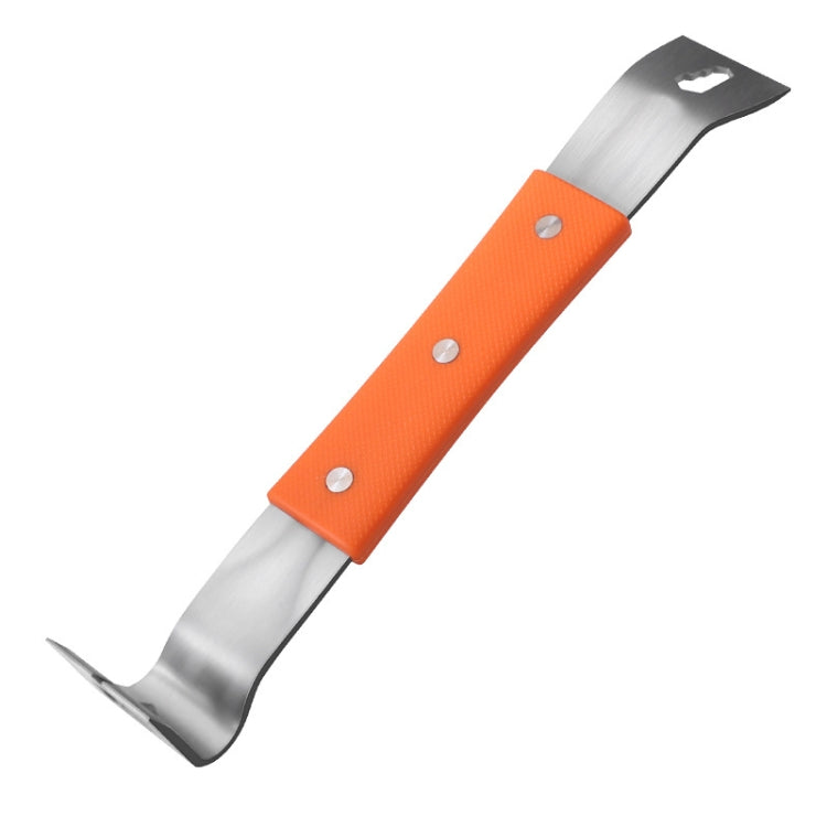 RUITOOL Stainless Steel Pry Bar Multi-Purpose Scraper Woodworking Decoration Non-Slip Nailer - Orange