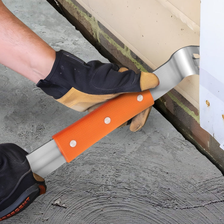 RUITOOL Stainless Steel Pry Bar Multi-Purpose Scraper Woodworking Decoration Non-Slip Nailer - Orange