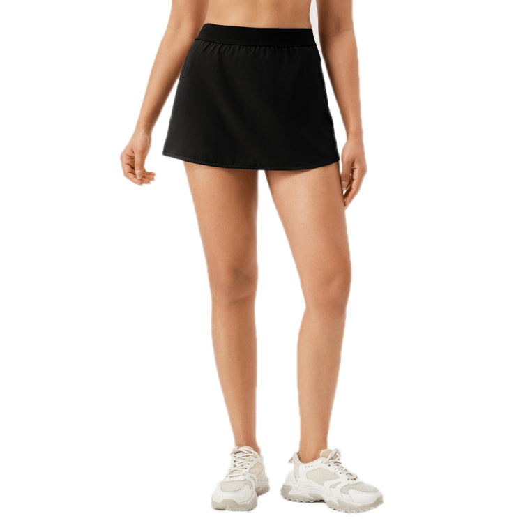 Women Sports Fake Two-Piece Quick-Drying Breathable Fitness Yoga Skirt Pants, Size: M