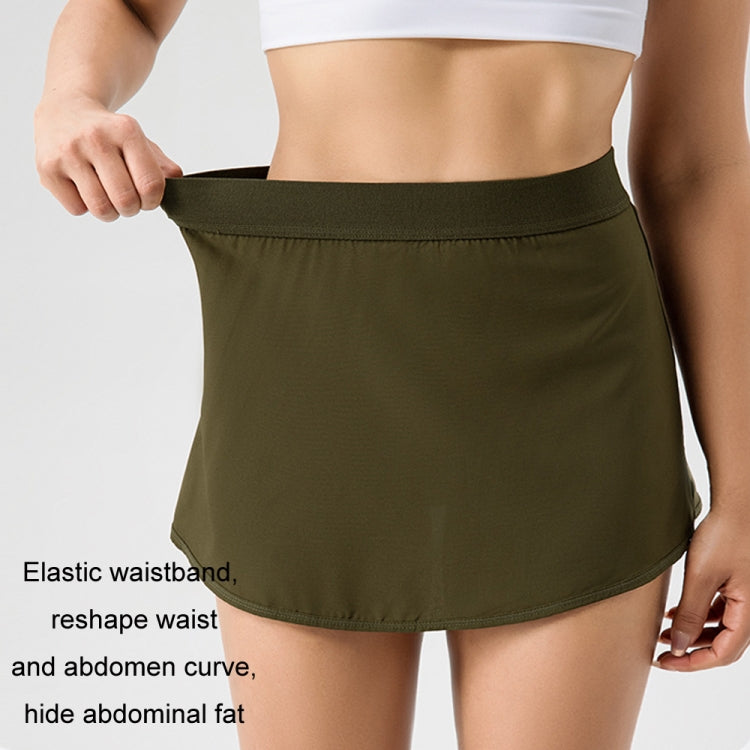 Women Sports Fake Two-Piece Quick-Drying Breathable Fitness Yoga Skirt Pants, Size: M