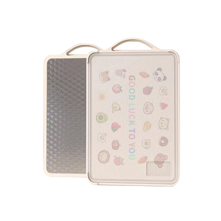 Household Stainless Steel Double Sided Cutting Board Thickened Antibacterial Chopping Board, Model: Medium Rubiks Cube